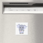 Happy Cartoon Elephant Magnet (Insitu (Vaatwasser))