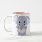 Happy Cartoon Elephant Mok (Links)