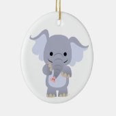 Happy Cartoon Elephant Ornament (Rechts)