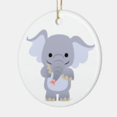 Happy Cartoon Elephant Ornament (Links)