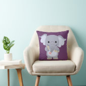Happy Cartoon Elephant Pillow Kussen (Stoel)