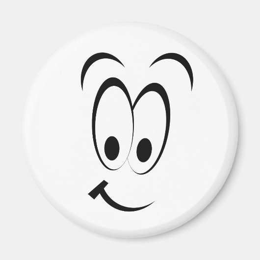 HAPPY CARTOON FACE MAGNEET (Voorkant)