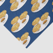 Happy Cartoon Latkes Apple Sauce Sour Cream Tissuepapier (Detail)