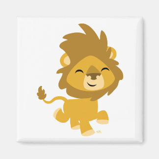 Happy Cartoon Lion magneet