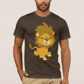 Happy Cartoon Lion T-shirt (Voorkant)