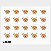 Happy Cartoon Lioness emoticon Sticker (Vel)