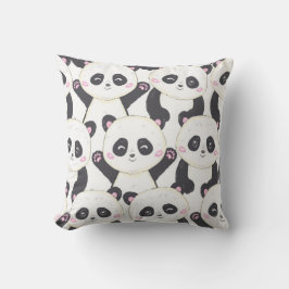 Happy Cartoon Panda Pattern Kussen