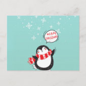 Happy Cartoon Penguin Briefkaart (Voorkant)