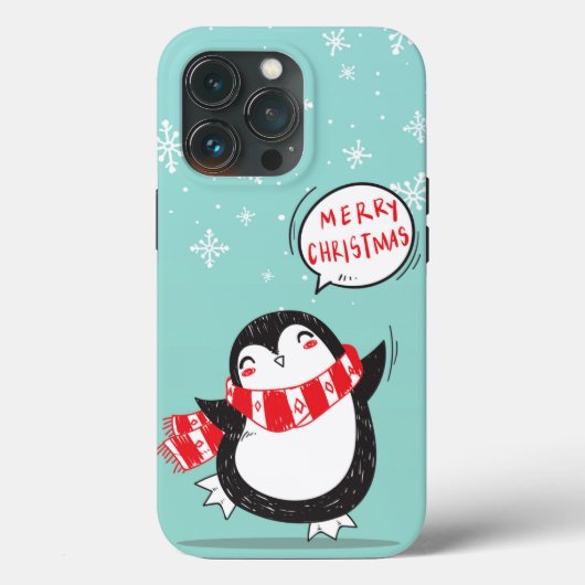 Happy Cartoon Penguin Case-Mate iPhone Case (Achterkant)