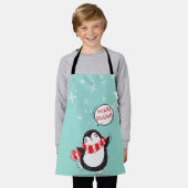 Happy Cartoon Penguin Schort (Gedragen)