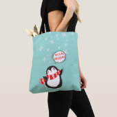 Happy Cartoon Penguin Tote Bag (Dichtbij)