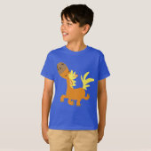 Happy Cartoon Pony Kinder T-shirt (Voorkant volledig)