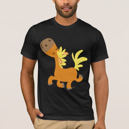 Happy Cartoon Pony T-shirt (Voorkant)