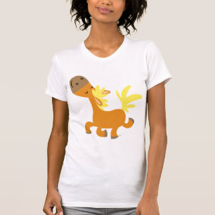 Happy Cartoon Pony Vrouwen T-shirt