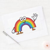 Happy Cartoon Rainbow Character Sticker (Envelop)