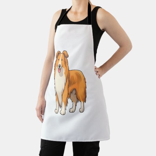 Happy Cartoon Rough Collie Schort (Insitu)