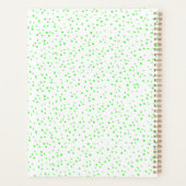 Happy Cartoon Snake Heldergroen op stippen Planner (Achterkant)