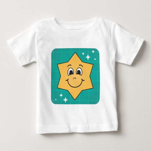 Happy cartoon ster smiley karakter xmas ontwerp (Voorkant)