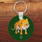 Happy cartoon tijger sleutelhanger (Voorkant)