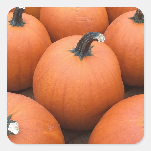 Happy Carving Vierkante Sticker (Voorkant)