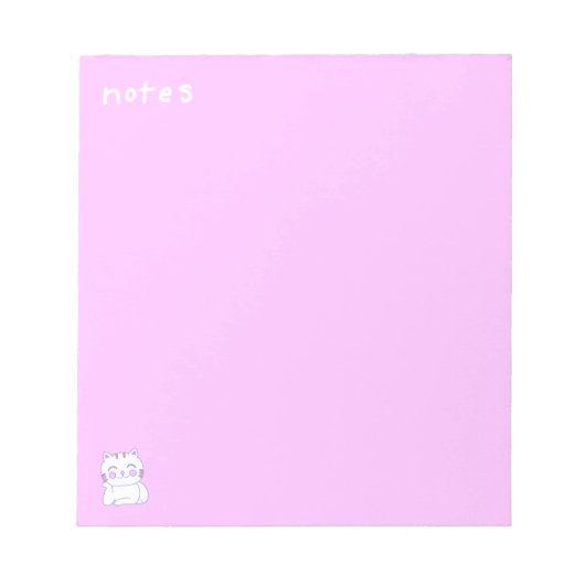Happy Cat 5,5 x 6-inch Notitieblok - 40 pagina's (Voorkant)