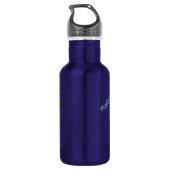 Happy Cat aangepaste waterflessen Waterfles (Achterkant)