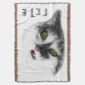 Happy cat aanpasbaar deken (Voorkant Verticaal)