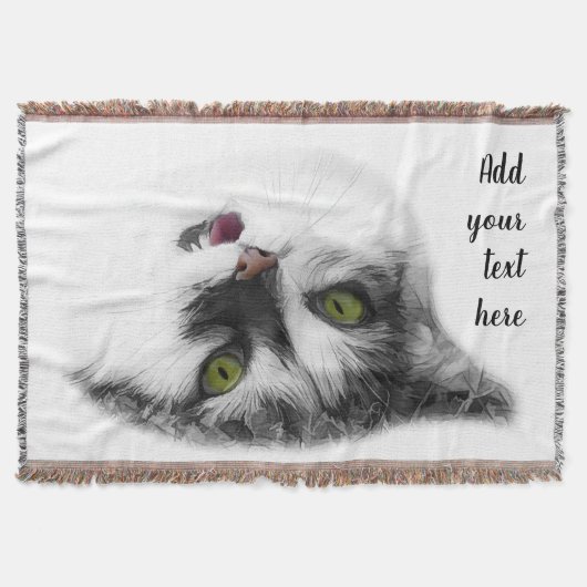 Happy cat aanpasbaar deken (Voorkant)