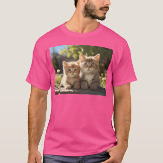 Happy Cat Baby met moedermeisje T-shirt