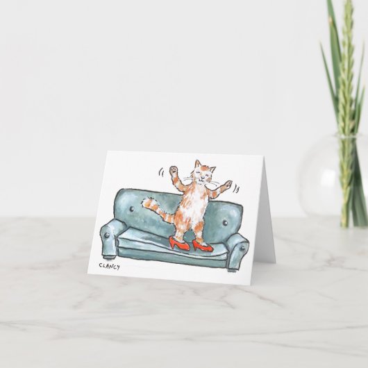 Happy Cat blanco kaart (Voorkant)