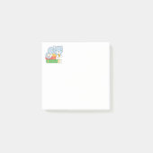 Happy Cat bovenop een boekenstapel Post-it® Notes (Voorkant)