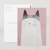 Happy Cat Briefkaart (Voorkant / Achterkant)