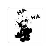 happy cat cartoon art stamp rubberstempel (Afrduk)