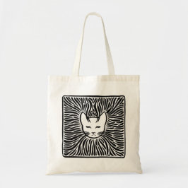 Happy Cat Cotton Tote Bag