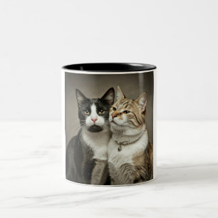 Happy Cat Couple Coffee Mok
