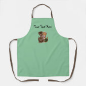 Happy Cat Couple Sharing Rats in Basket Green Schort (Voorkant)