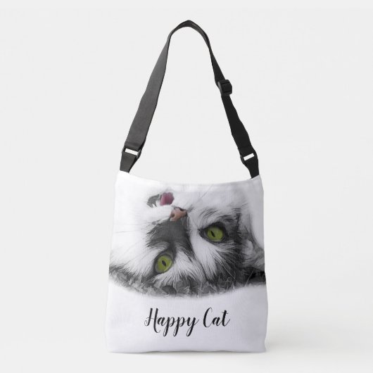 Happy Cat elegant aanpasbaar Crossbody Tas (Voorkant)
