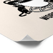 Happy Cat en Coffee, aanbidden van koffie Kittens Poster (Hoek)