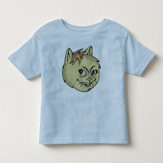 Happy Cat Face Kinder Shirts (Voorkant)