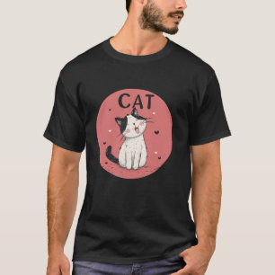 Happy Cat Face voor liefhebbers van huisdieren en T-shirt