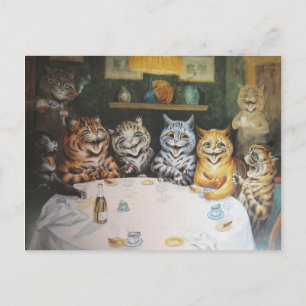 Happy Cat familie Briefkaart