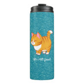 Happy Cat gepersonaliseerd Thermosbeker (Voorkant)