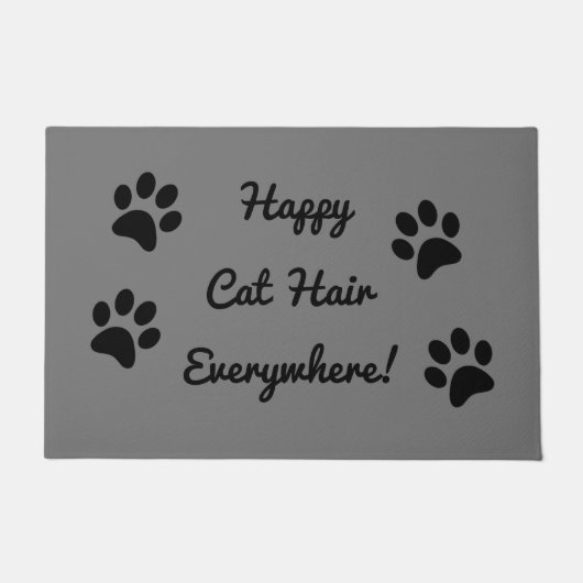 Happy Cat Hair Anywhere Doormat Deurmat (Voorkant)