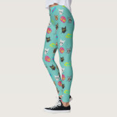 Happy Cat Head Redux - met tekst Leggings (Links)