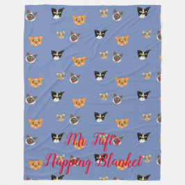 Happy Cat-hoofden - Kies uw kleur Fleece Deken