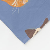Happy Cat-hoofden - Kies uw kleur Fleece Deken (Hoek)