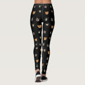 Happy Cat-hoofden - Patroon Leggings (Achterkant)