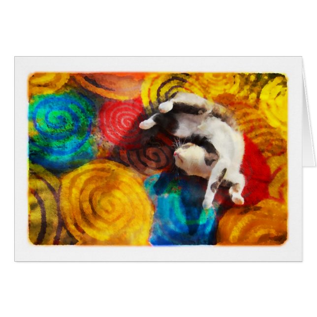 Happy cat, kaart (Voorkant Horizontaal)