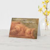 Happy Cat Kaart plannen voor je verjaardag 2 (Gele Bloem)