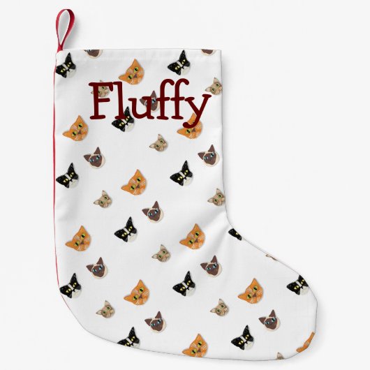 Happy Cat-kop Kleine Kerstsok (Voorkant)